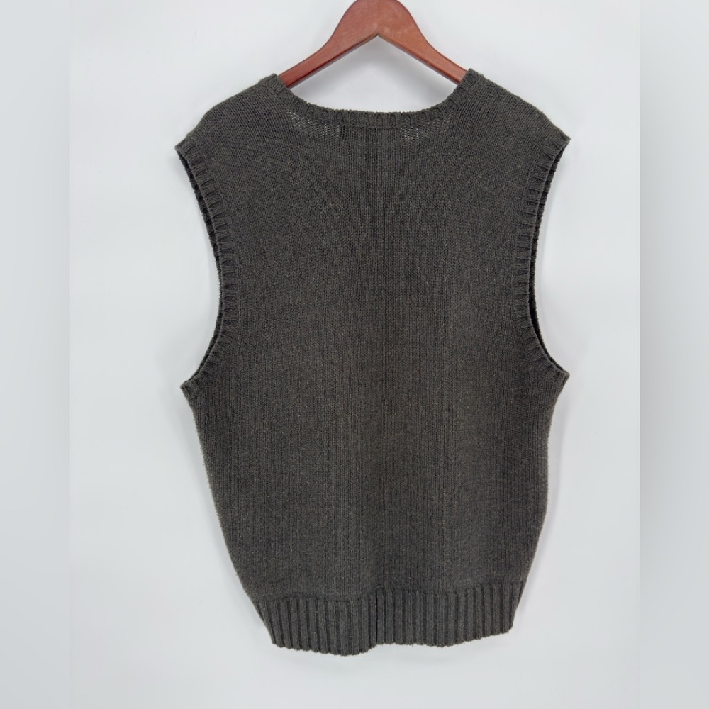 Ralph Lauren V-Neck Gray Sweater Vest - Picture 3 of 3